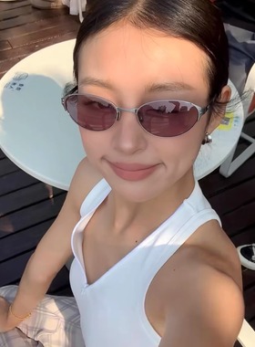 纯钛超轻太阳镜千禧风墨镜