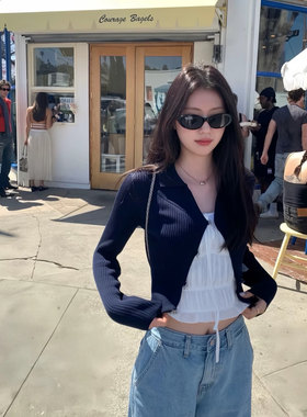 海的潮 鸡蛋仔墨镜 板材框Newjeans同款椭圆窄框猫眼尼龙太阳镜