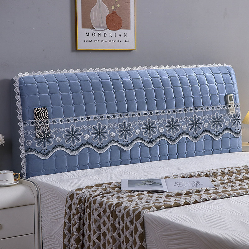 新款绒布全包布艺床头罩弹力软包夹棉床头套罩老旧床头翻新防尘罩,淘宝优惠券,粉丝福利购,淘宝优惠卷