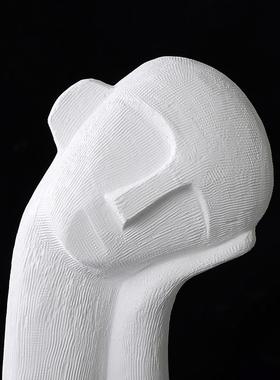 客厅柜子桌面陶瓷简约人像摆件