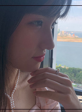 湛江南珠原创项链中国海水珍珠小清新大V珍珠项链