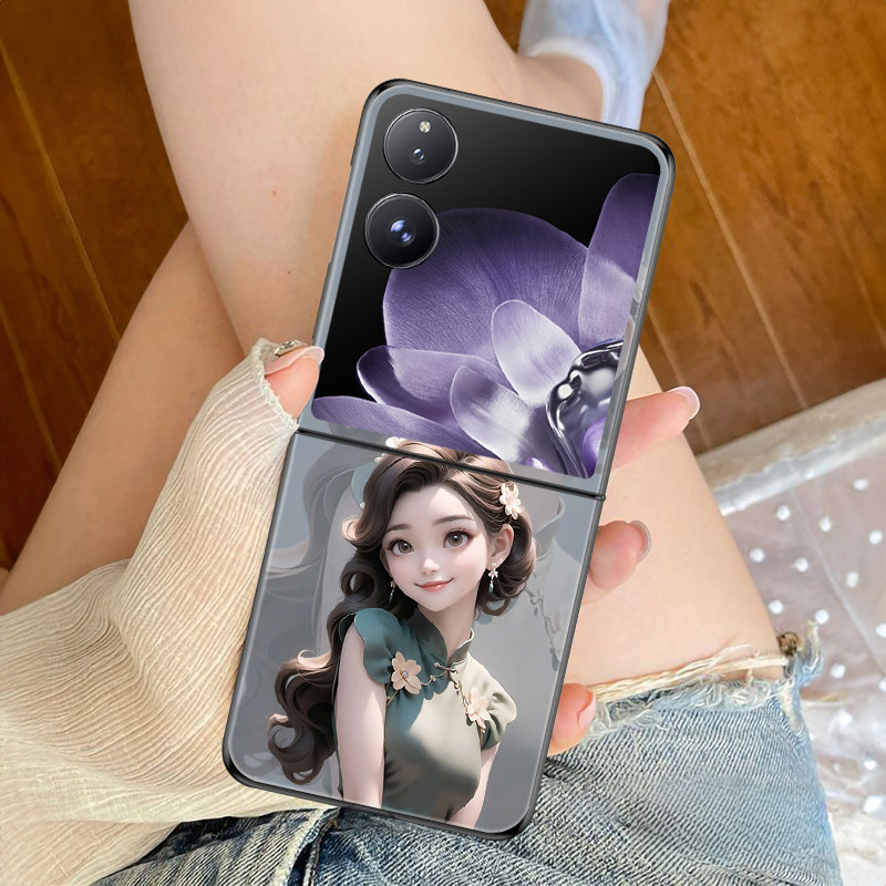 适用小米MIX Flip手机壳折叠屏MIXFlip2新款保护套防摔高级感颜值唯美芭比公主网红个性简约时尚可爱创意女潮