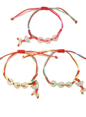 千顺万喜手工编织红绳手链香木