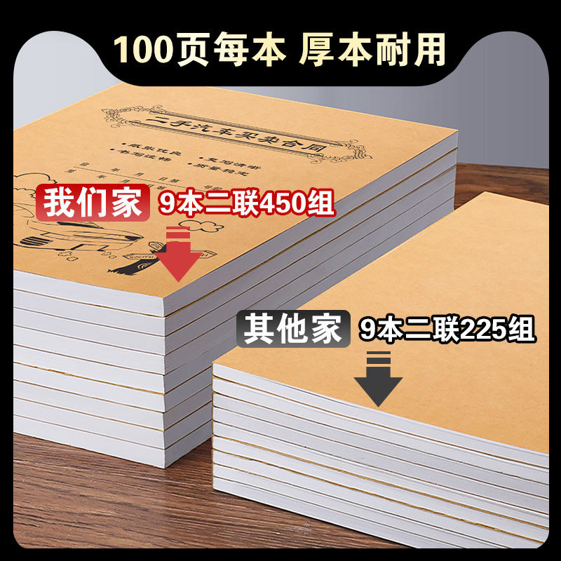 车辆转让协议书汽车销售单卖二手车定金收据二联买卖购车交易合同 - 图1