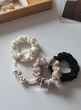 韩剧明星同款孔孝真皱褶小发圈