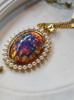 贝玛钛钢琉璃蛇骨女复古饰品古着