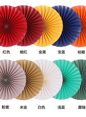 折扇中国风墙饰半圆形上装