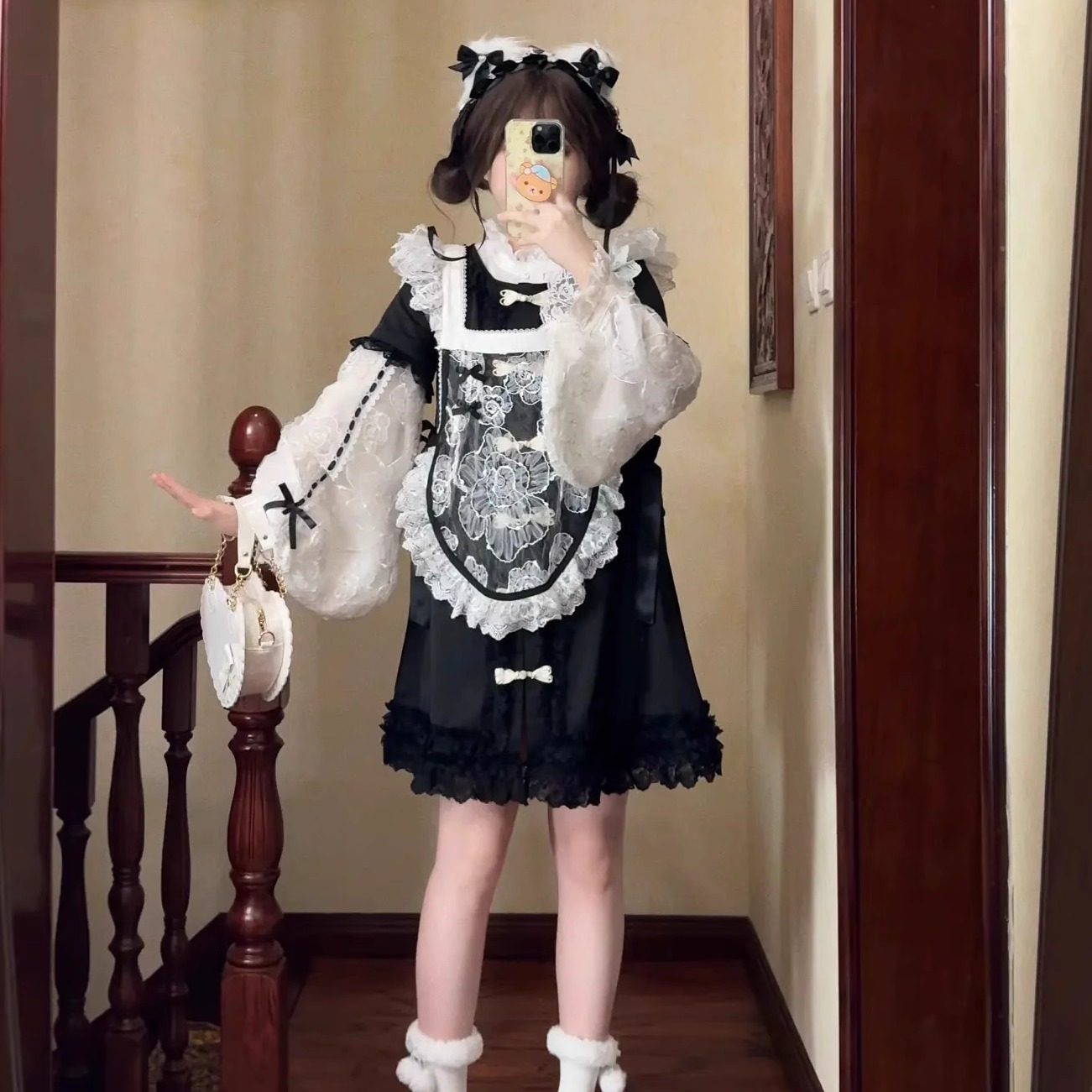 小欣原创爱丽丝的游园惊梦汉洋折衷亚文化中华风新中式国风套装裙,淘宝优惠券,粉丝福利购,淘宝优惠卷