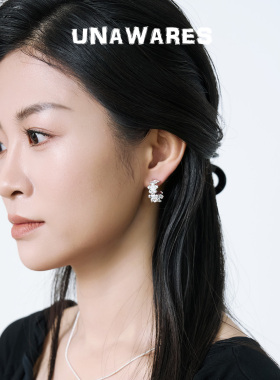法式复古花朵耳环女小众设计感