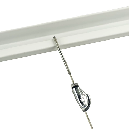 Выставка для рисования выдвижных ящиков с железнодорожными стальными проволочными крючками может переместить рельс -кастрюля Потолочный потолок Потолочный рельсовый рельс