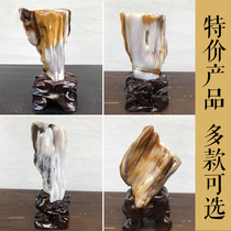 Multi-paragraph optional Myanmar Tree-shaped jade desk swing piece Pendulum Stone Wood Chemical Stone Wood Chemical Jade Xuanguan Original Stone Chishi Stone