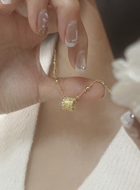 Siaon 繁星点点S925万花筒轻奢高级感项链星轮转筒锁骨链路路通女