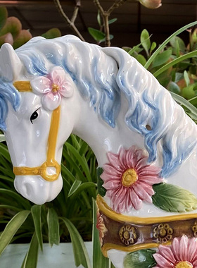 陶瓷大号田园客厅书房装饰摆设