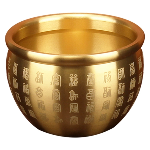 Zhaocai Jinbao Baifu Медная медная медь чистая бронзовая рис казначейство бедная база сокровищ.