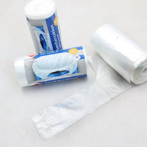 Пластиковый жилет, мусорный мешок, портативный пакет, прозрачная большая сумка для хранения, увеличенная толщина