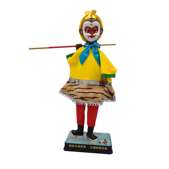 Taschenpuppe, Affenkönig, Affenkönig, Palmenpuppe mit rotierendem Stab, pädagogische Puppe für Kinder, besonderes Geschenk