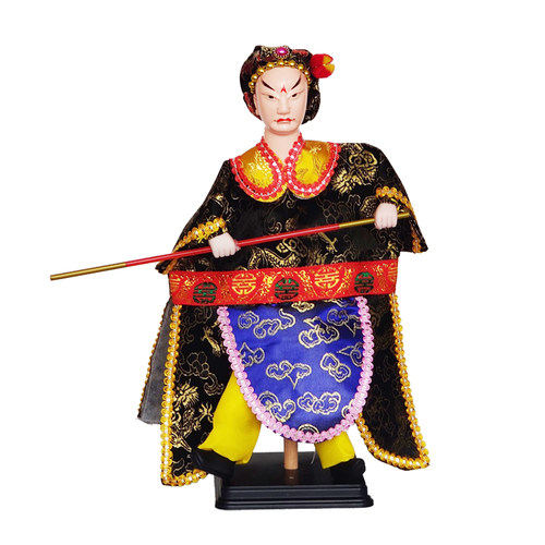 漳州布袋戏木偶娃娃武松打虎八仙福禄寿人偶客厅玄关装饰品摆件 - 图3