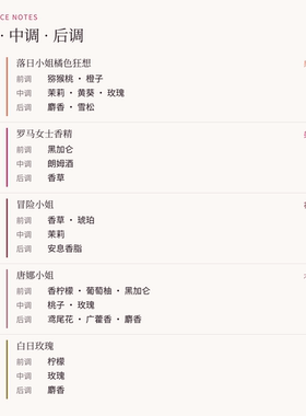 Valention华伦天奴落日小姐橘色狂想冒险唐娜罗马白日玫瑰50100ml