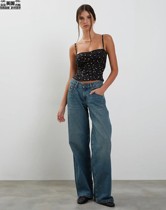 Motel Rocks womens clothing UK Direct mail UO new products LEIF Broken Flowers with Breast Harness Vest