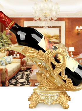 欧式红酒架摆件客厅玄关装饰品