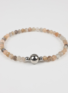 低调轻奢天然彩月光手链温柔气质女生首饰招好人缘提升气质手串