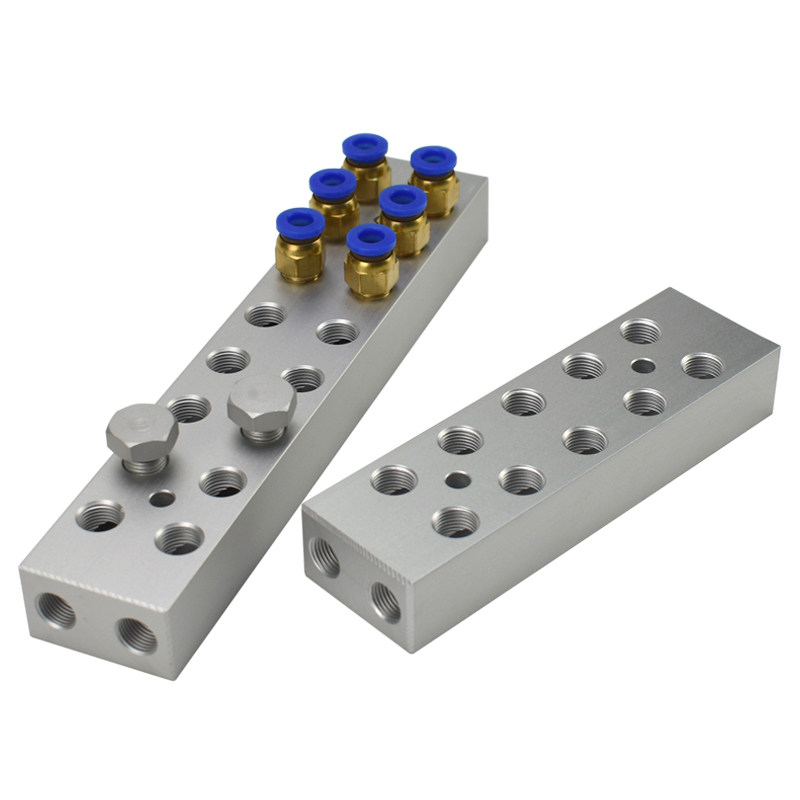 双排1分多管路分气排35x20加厚汇流板气源分配器分流排水油排气块,淘宝优惠券,粉丝福利购,淘宝优惠卷