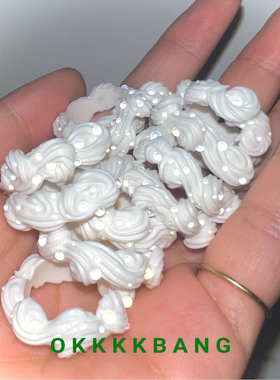 Okkkkbang男女仿真奶油复古戒指