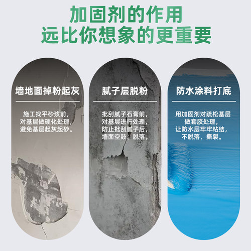 三棵树界面剂墙固地固固砂剂固砂宝混凝土增强剂拉毛内墙加固剂 - 图2