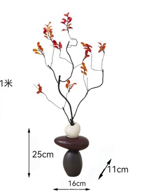 入户玄关装饰摆件仿真绿植花瓶客厅电视柜装饰品新款家用简易