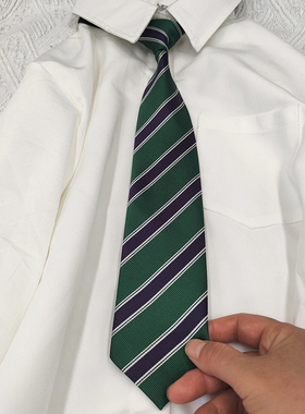 大童！初中生高年级校服配饰男女学生大童条纹领带套装
