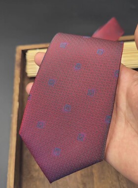 喜庆系列!8公分绅士红色复古正装休闲上班公务员结婚领带