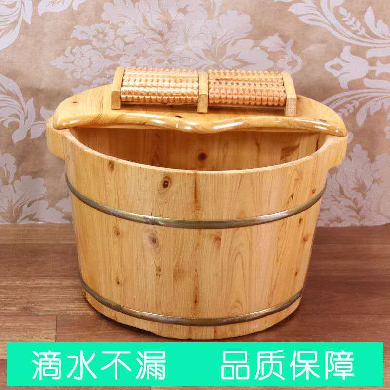 30高香柏木足疗泡脚木桶家用实木洗脚盆过小脚保温足浴桶 - 图3
