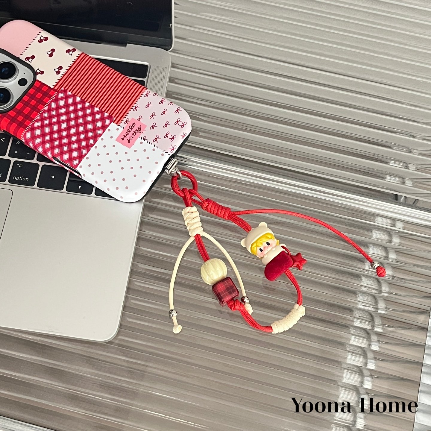 原创新年正版红色袜子小甜豆萌粒韩国蜡绳可提手机手腕绳手机链女,淘宝优惠券,粉丝福利购,淘宝优惠卷