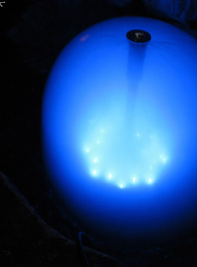 水池景观雾化蘑菇喷泉增氧带LED