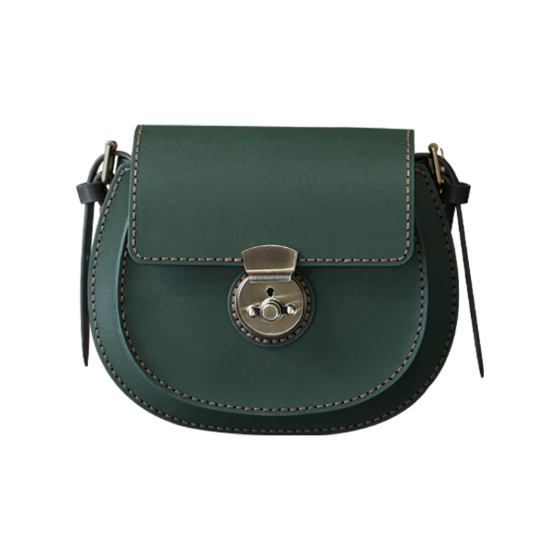 真皮手工包包diy材料包亲手做送闺蜜送朋友礼物牛皮马鞍包自制作 - 图3