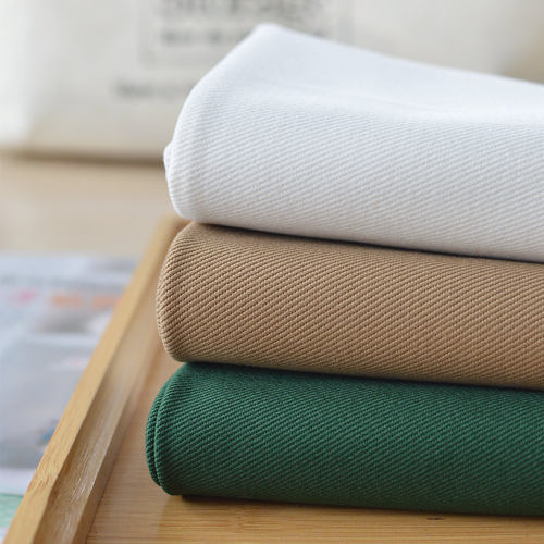 秋冬日系全棉斜纹纱卡布料 手工DIY工装夹克外套裤子服装棉布面料 - 图1