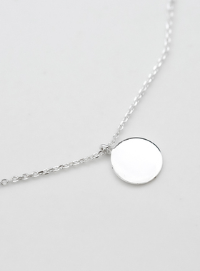 亮片套链纯银女925纯银纤细简约