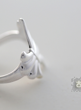 水之花戒指990足银纯银不指环