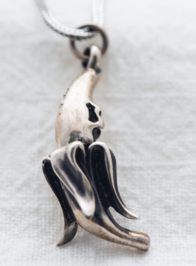 纯银饰品复古吊坠