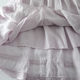 Sweet Mori Girl Lace Trimmed Ramie Versatile Skirt