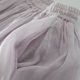 Sweet Mori Girl Lace Trimmed Ramie Versatile Skirt