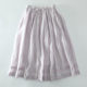 Sweet Mori Girl Lace Trimmed Ramie Versatile Skirt
