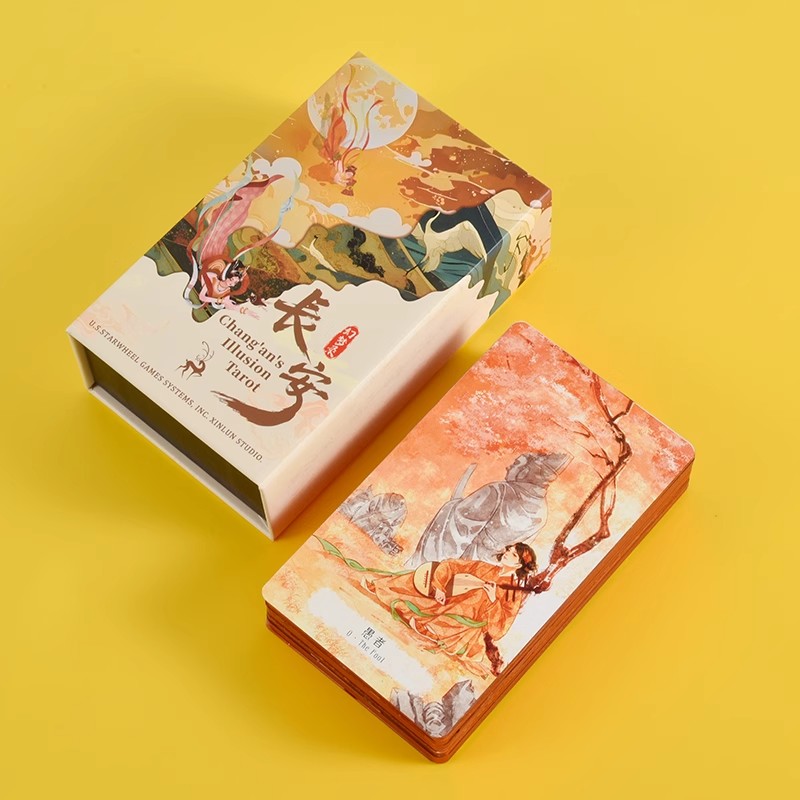 正版长安幻梦录塔罗牌韦特系唯美历史风桌游卡罗牌罗牌塔tarot - 图0