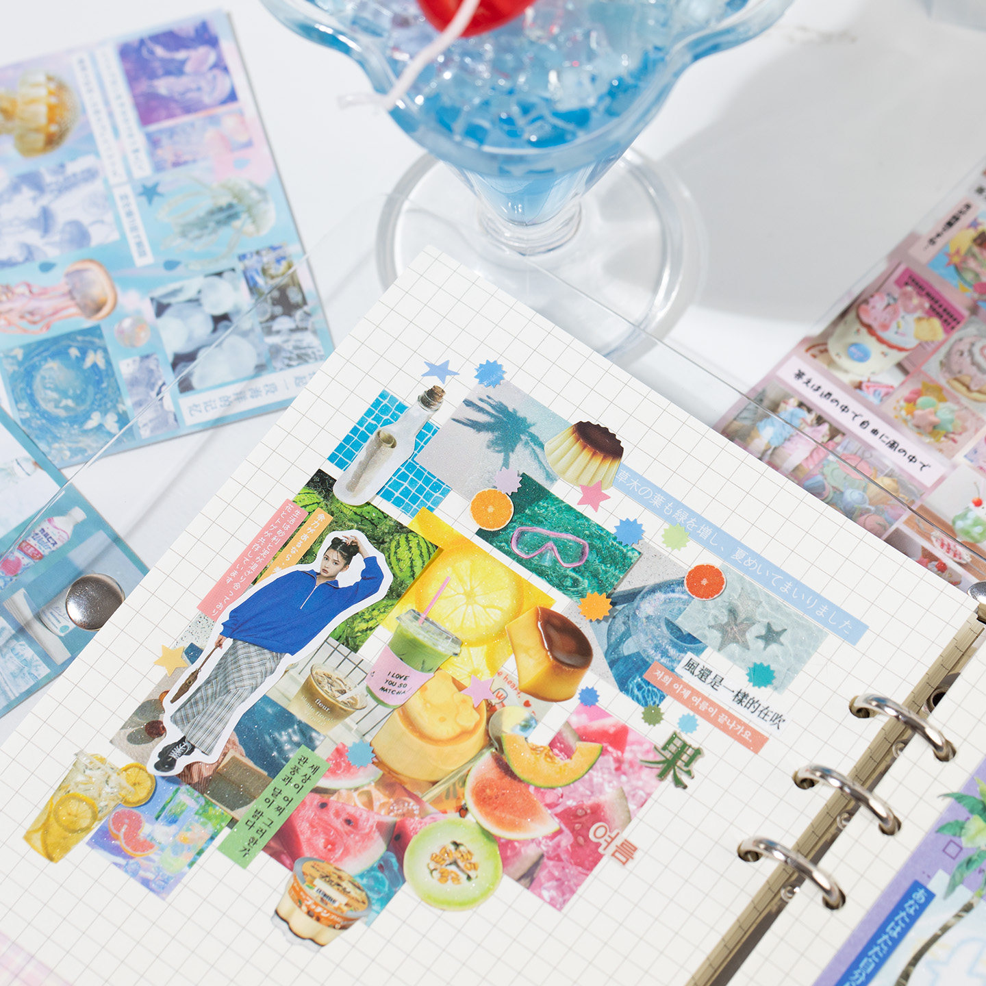 韩系手帐切模贴纸本ins梦核风景美食手账咕卡手工diy装饰素材贴画,淘宝优惠券,粉丝福利购,淘宝优惠卷