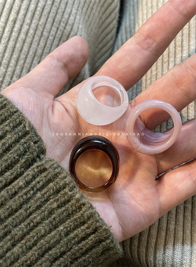 薄荷红茶！超好看冷淡风树脂戒指