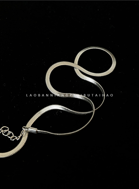 ins博主同款钛钢不褪色蛇骨链