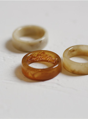 不怕氧化安娜ss同款醋酸树脂戒指