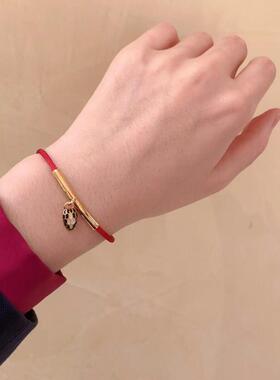 好运灵蛇红绳高版不掉色v金