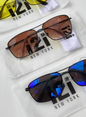 美单跨境男款方框太阳镜墨镜遮阳镜防晒增光眼镜时尚潮流眼镜