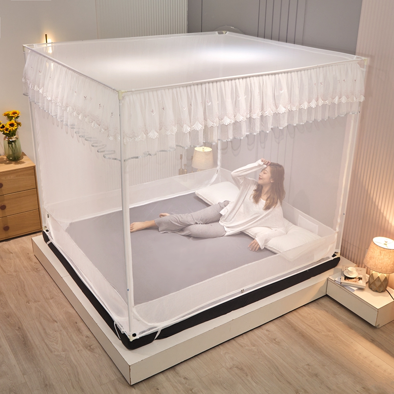u型蚊帐宫廷三开门公主风坐床式方帐儿童防摔拉链蒙古包全底回底,淘宝优惠券,粉丝福利购,淘宝优惠卷